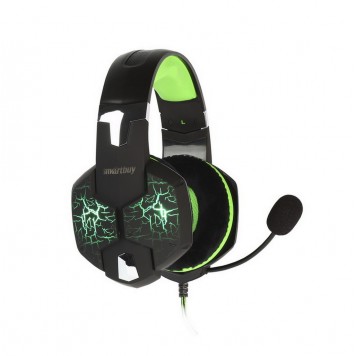 Наушники Smartbuy SBHG-3100 Rush Taipan , кабель 2,5м. черн/зеленая