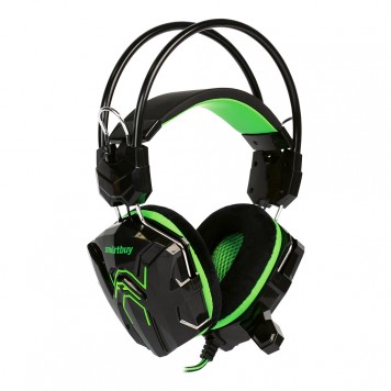Наушники Smartbuy SBHG-1200 Rush Snake, кабель 2,2м. черн/зелен.