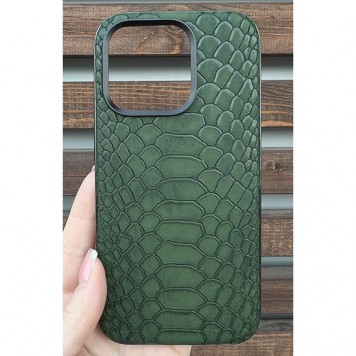 Чехол Puloka для iPhone 15 Pro Max эко кожа (Green)