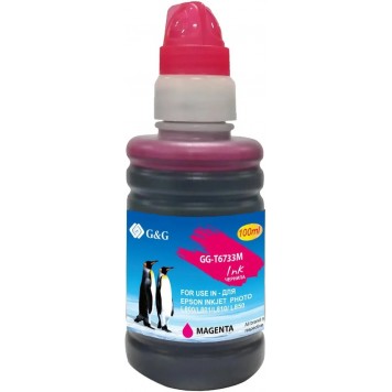 Чернила G&G GG-T6733M, для Epson, 100мл, пурпурный