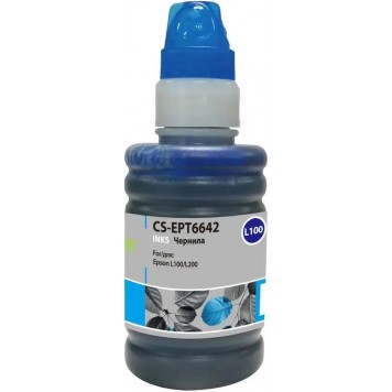 Чернила Cactus CS-EPT6642 T6642, для Epson, 100мл, голубой