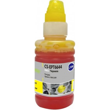 Чернила Cactus CS-EPT6644 T6644, для Epson, 100мл, желтый