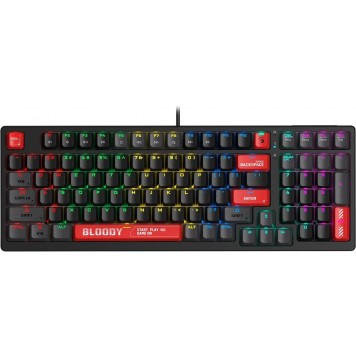 Клавиатура A4Tech Bloody S98 черный + красный
