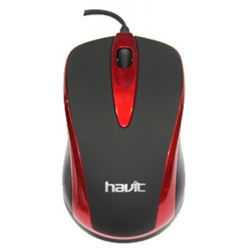 Мышка проводная HAVIT HV-MS675 USB 1000 DPI Черно-красная