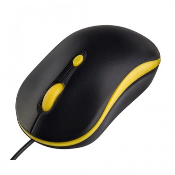 Мышь Perfeo "MOUNT" Yellow/Black, 4 кн, 800-1600 dpi, USB