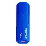 Флеш накопитель памяти USB 2.0 64GB SmartBuy Clue Blue