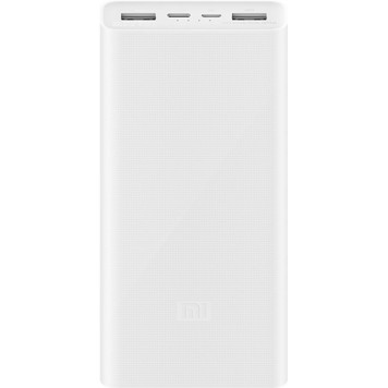Повер Банк Xiaomi Mi 3 20000 mAh USB-C 18W PLM18ZM White