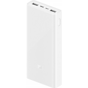 Повер Банк Xiaomi Mi 3 20000 mAh USB-C 18W PLM18ZM White-1